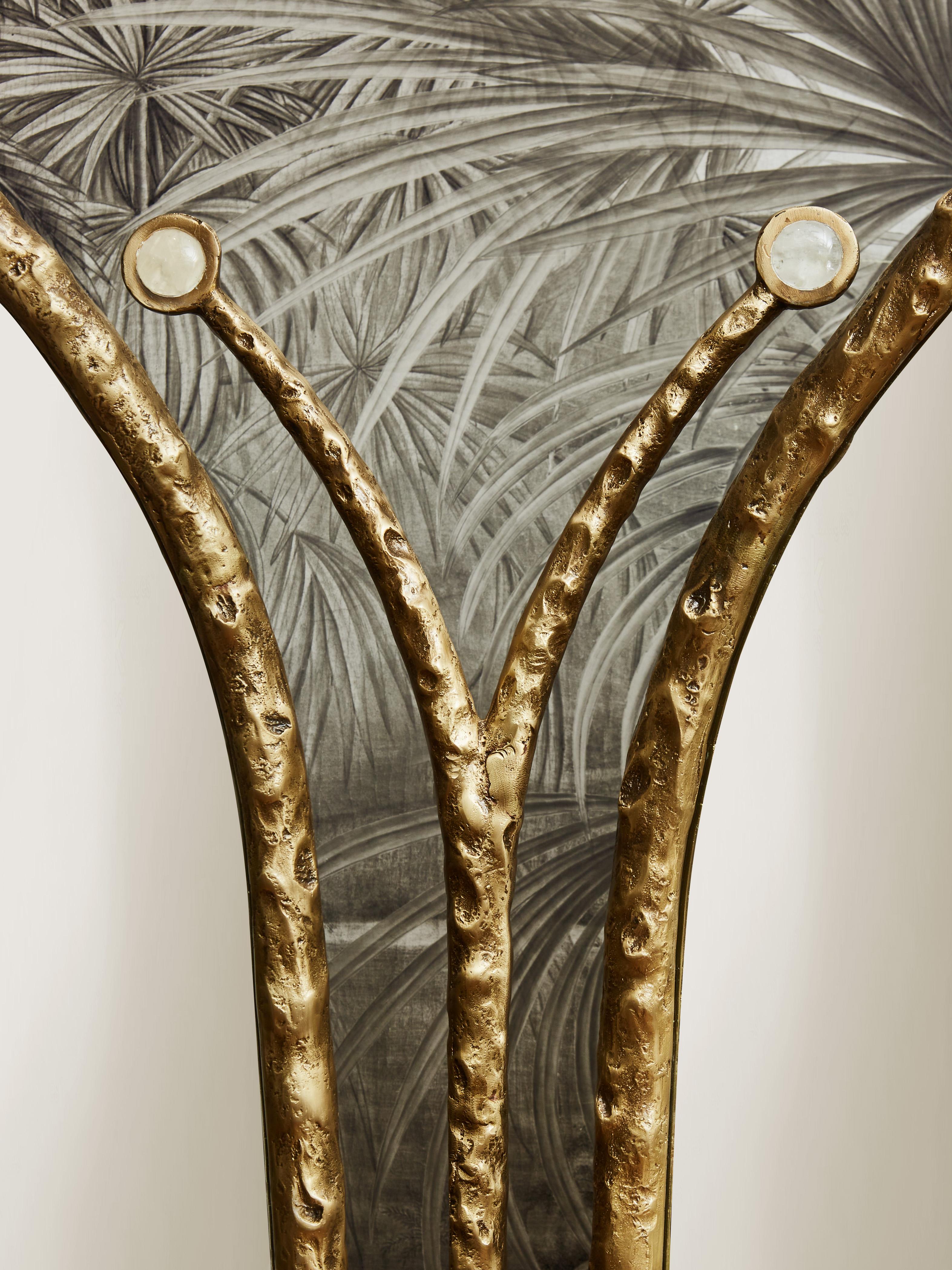 Bronze Miroir papillon de Studio Glustin en vente