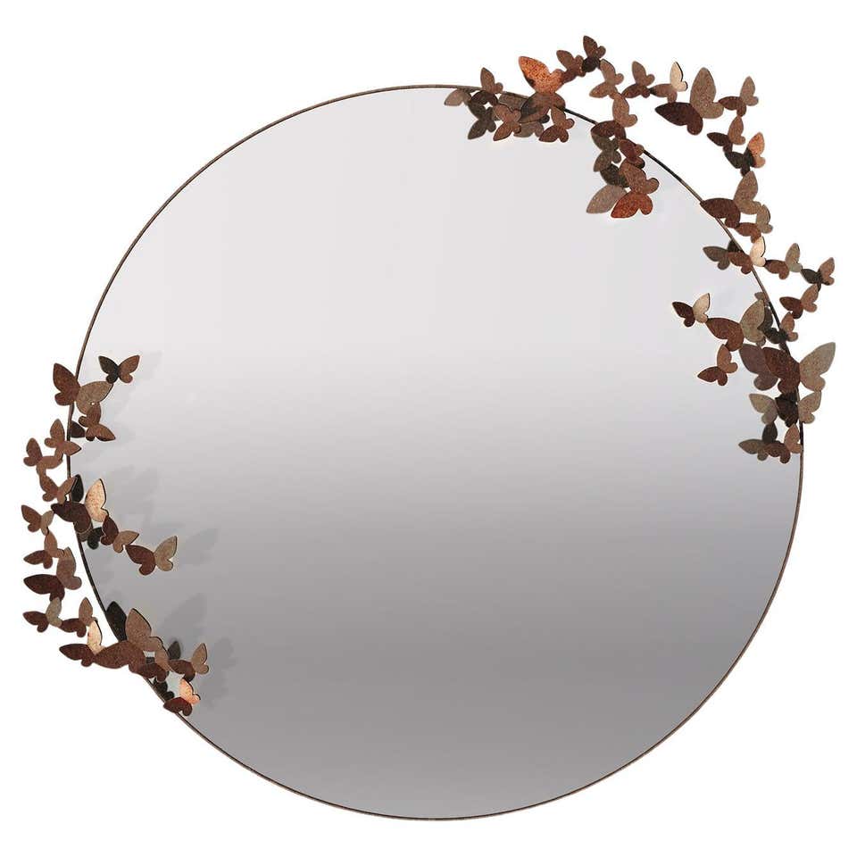 Butterfly Mirror Lighter Version In Aged Gold For Sale At 1stDibs butterfly-mirror-lighter-version-in-aged-gold-for-sale-at-1stdibs