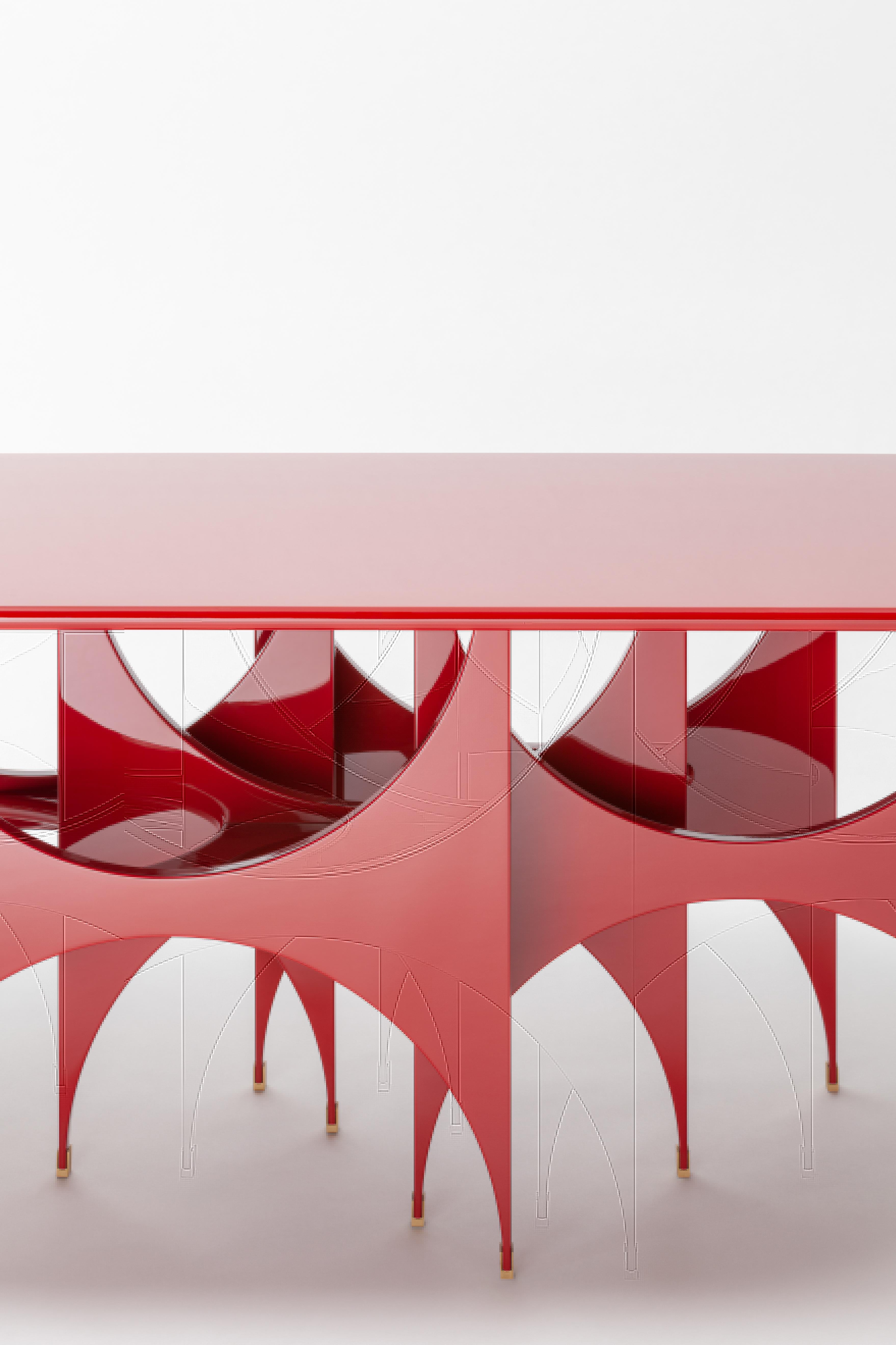 Post-Modern Butterfly Oblong Table by SEM For Sale