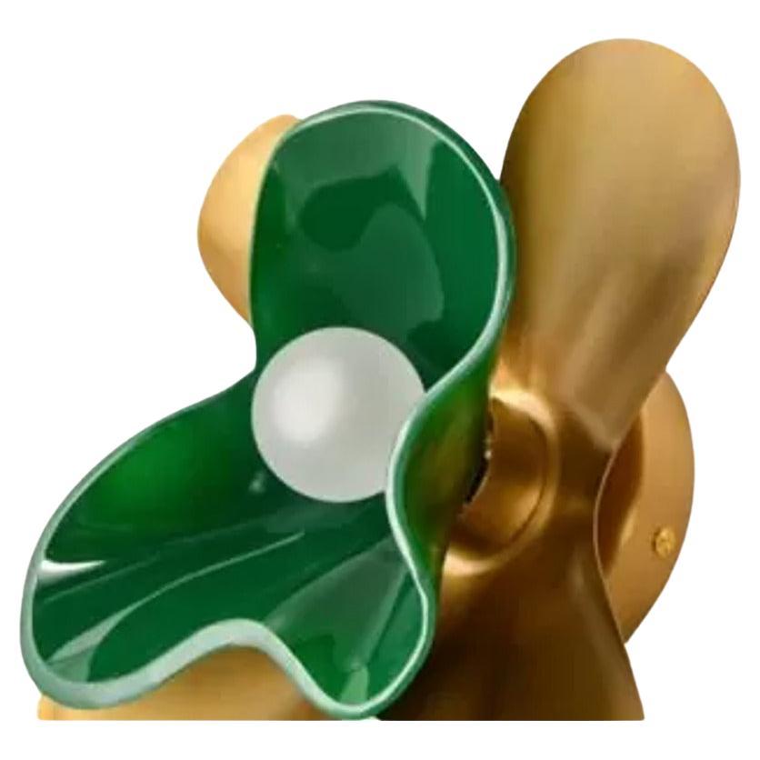 Lampada da parete a farfalla - Eleganza del design in ottone e vetro in 3 colori