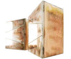 "Butterfly" contemporary wall sculpture Cabinet, Sabrina's art Silvered Glass