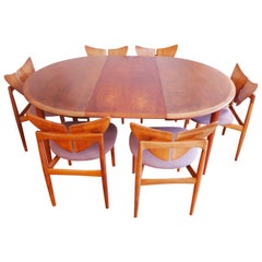 Butterfly Set Chairs and Table by Kurt Østervig Walnut Wood