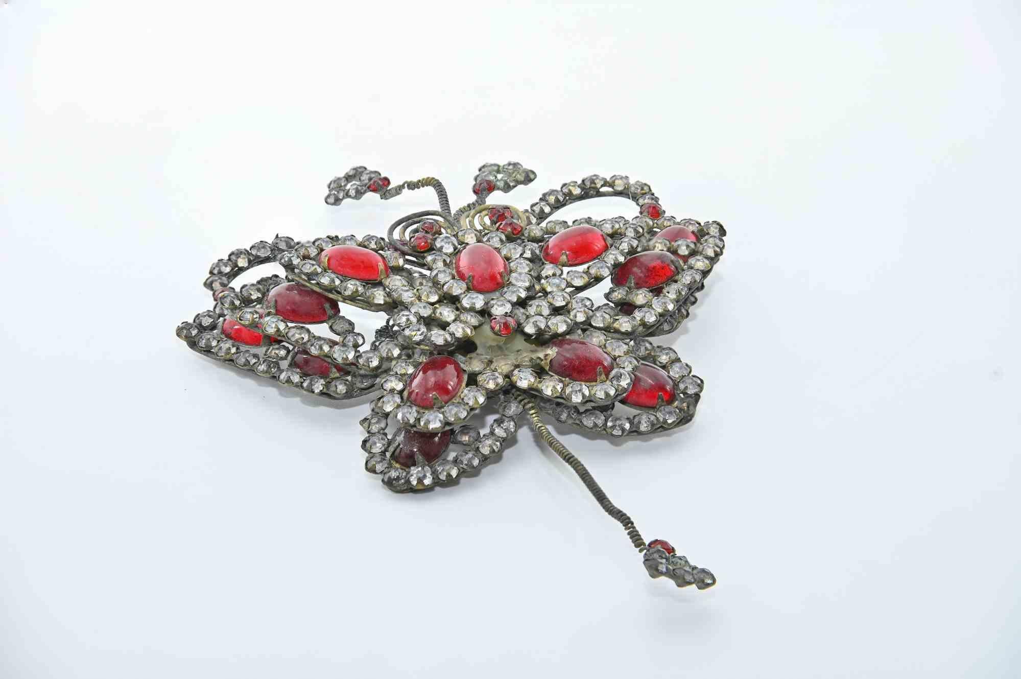 Butterfly Shaped Brooch, Italy 1930s In Good Condition For Sale In Roma, IT
