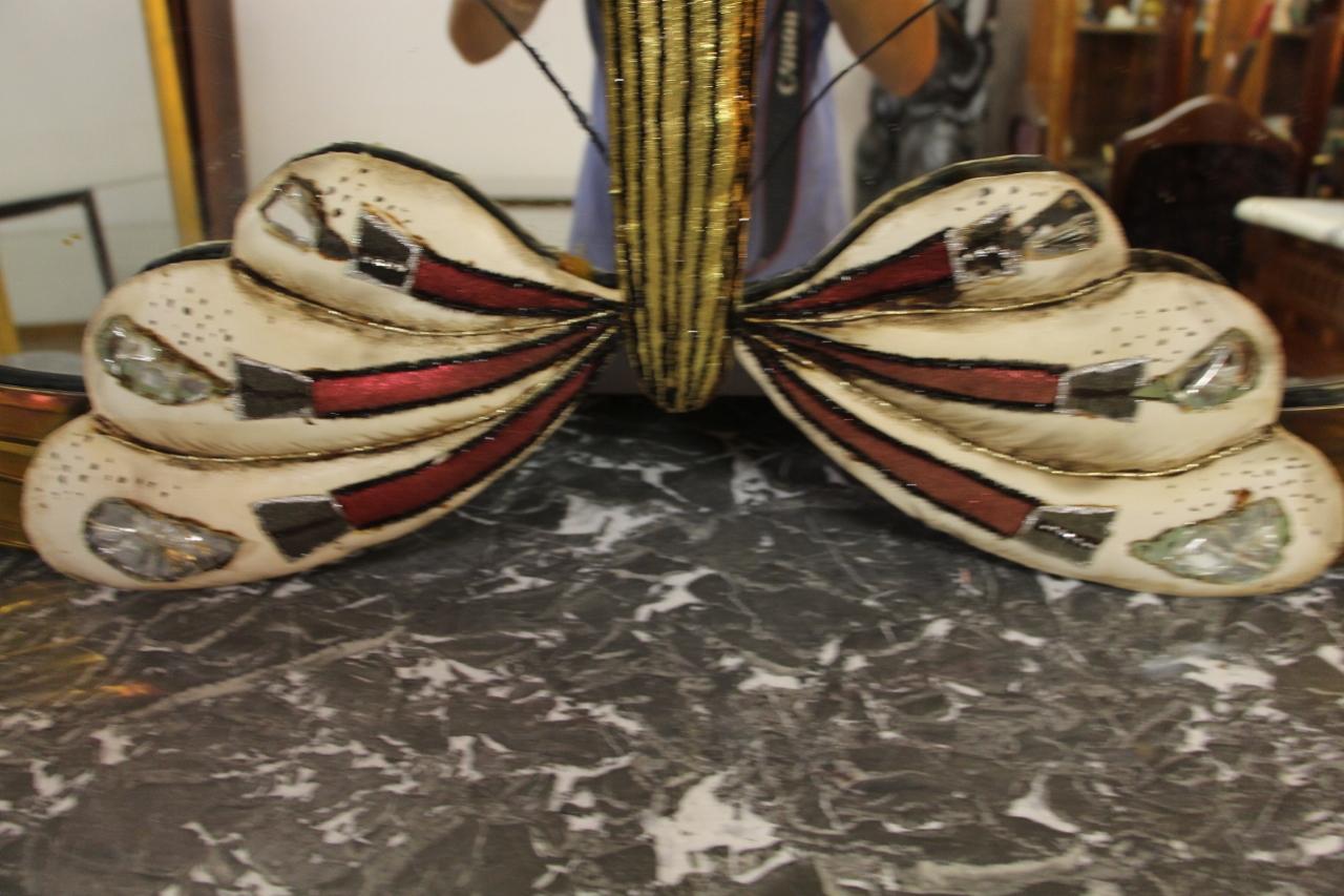 Original butterfly mirror in good condition, circa 1970s.