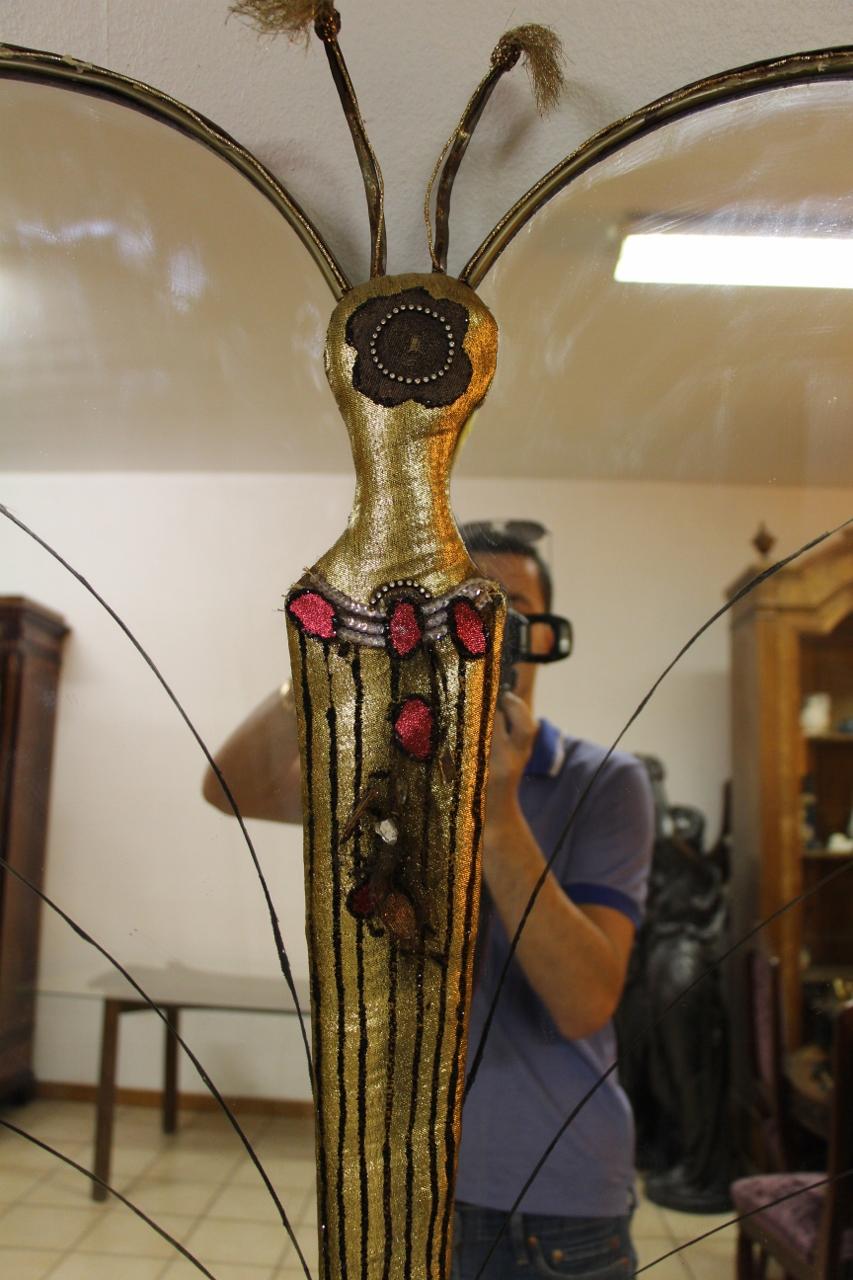 art deco butterfly mirror