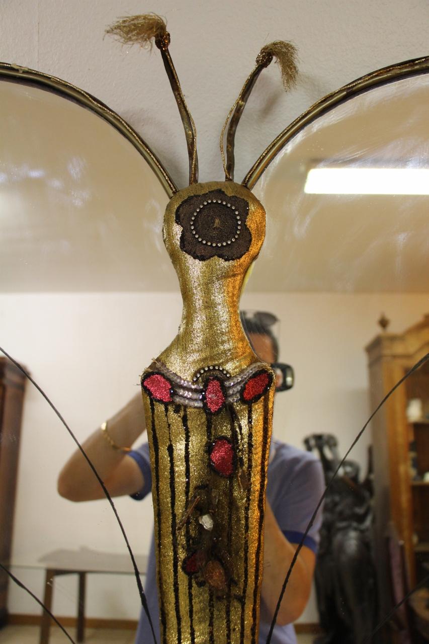 Mid-Century Modern Butterfly Shaped Mirror