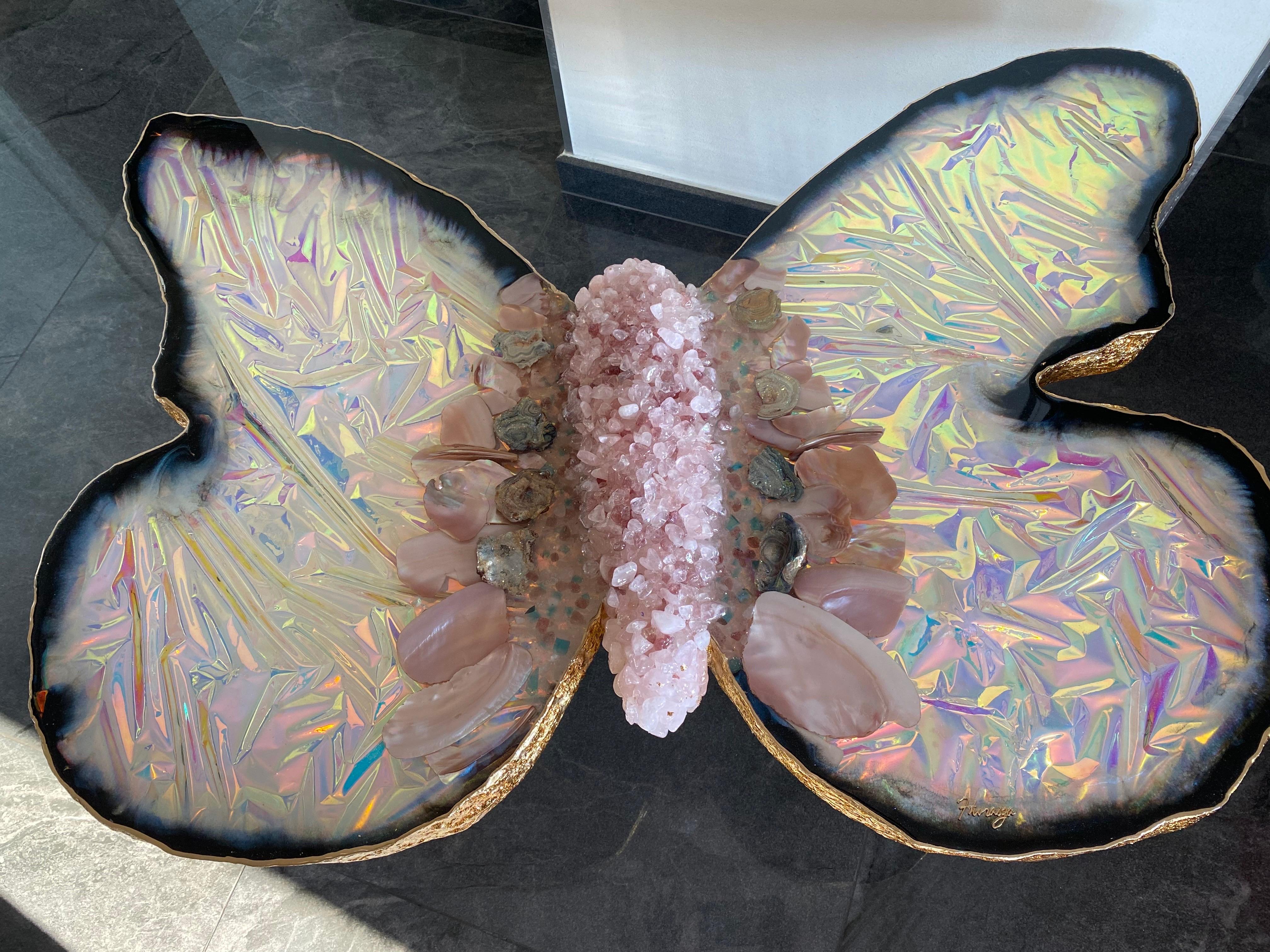 Mesa geoda de ópalo en forma de mariposa en Nuevo estado para la venta en GAGNY, FR