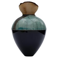 Vase Butterfly Stacking Turquoise & Black par Pia Wüstenberg