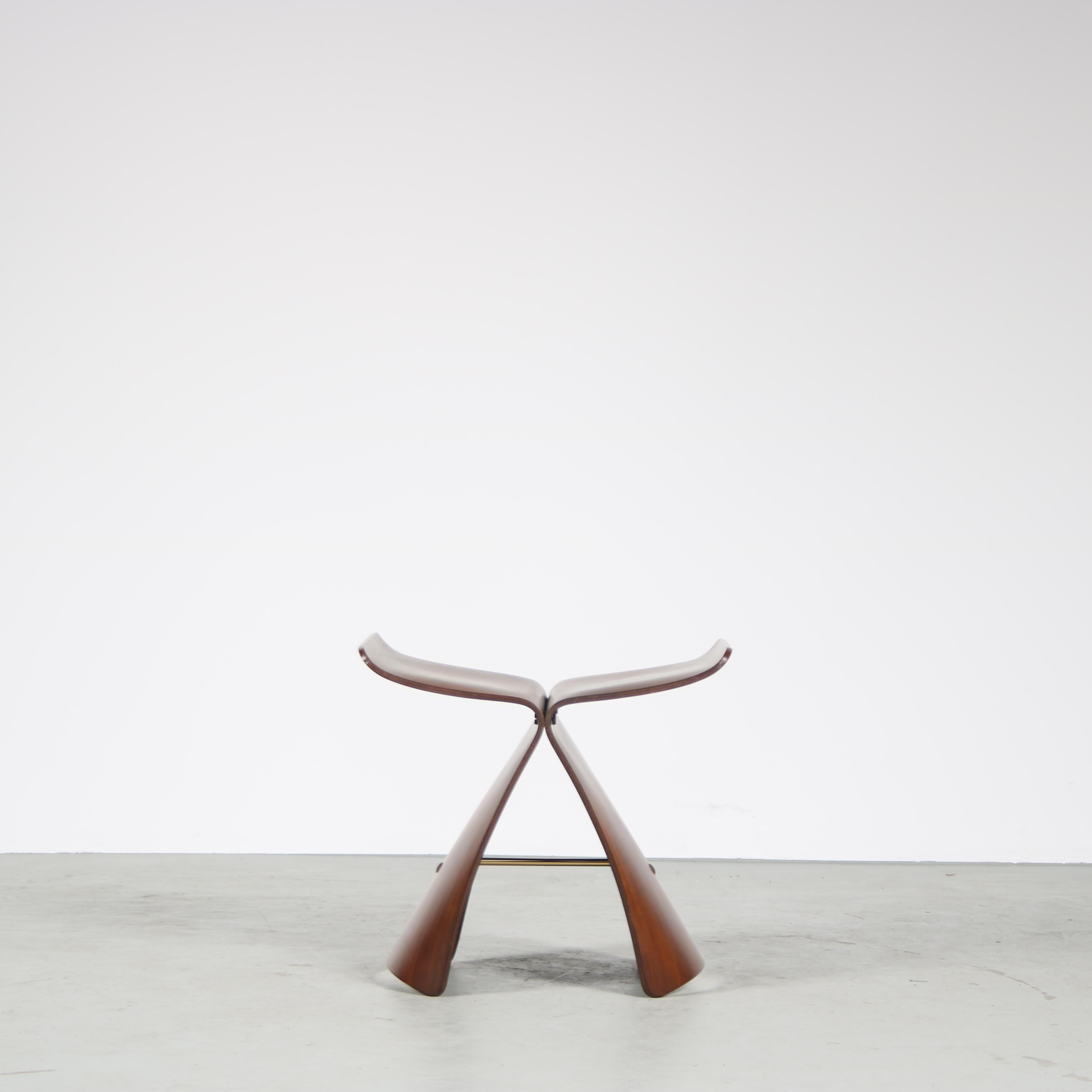 Butterfly Stool by Sori Yanagi for Tendo, Japan, 1970 In Good Condition In Amsterdam, NL