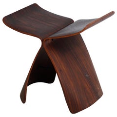 Tabouret papillon de Sori Yanagi pour Tendo Mokko, années 1960