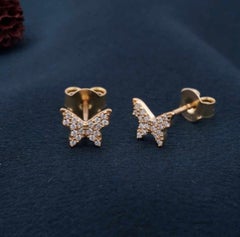 Butterfly Style Moissanite Earrings 925 Sterling Silver Beautiful Earrings Gift.