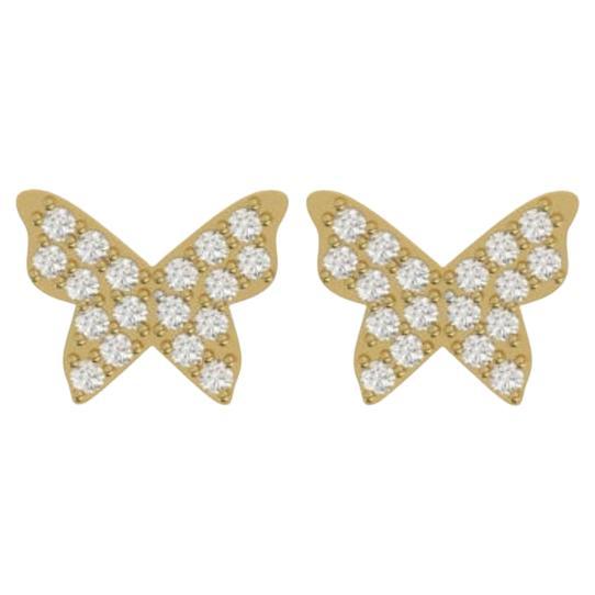 Butterfly Style Moissanite Earrings 925 Sterling Silver Beautiful Earrings Gift.