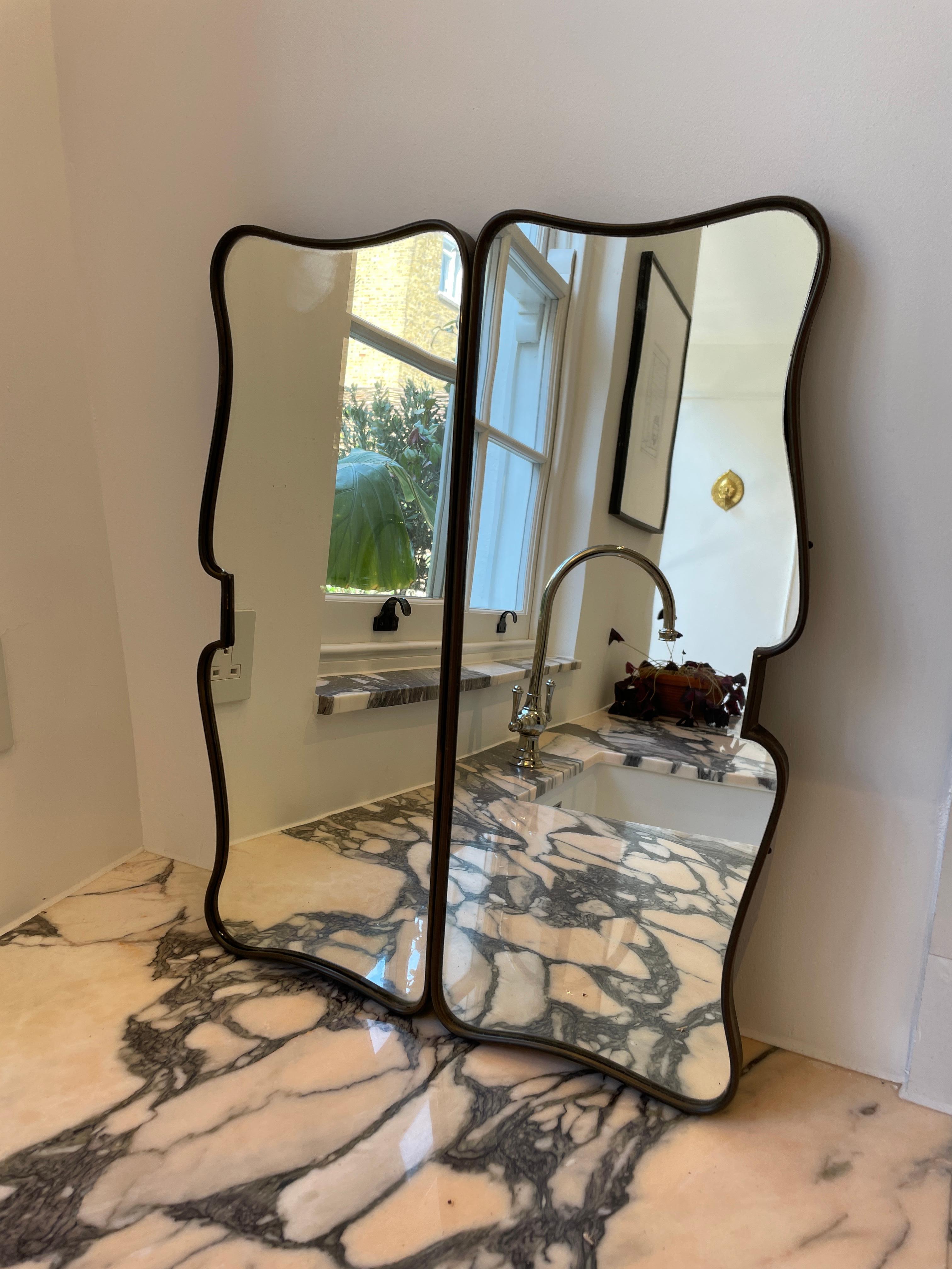 Butterfly Vanity Mirror by Gio Ponti In Good Condition In London, England