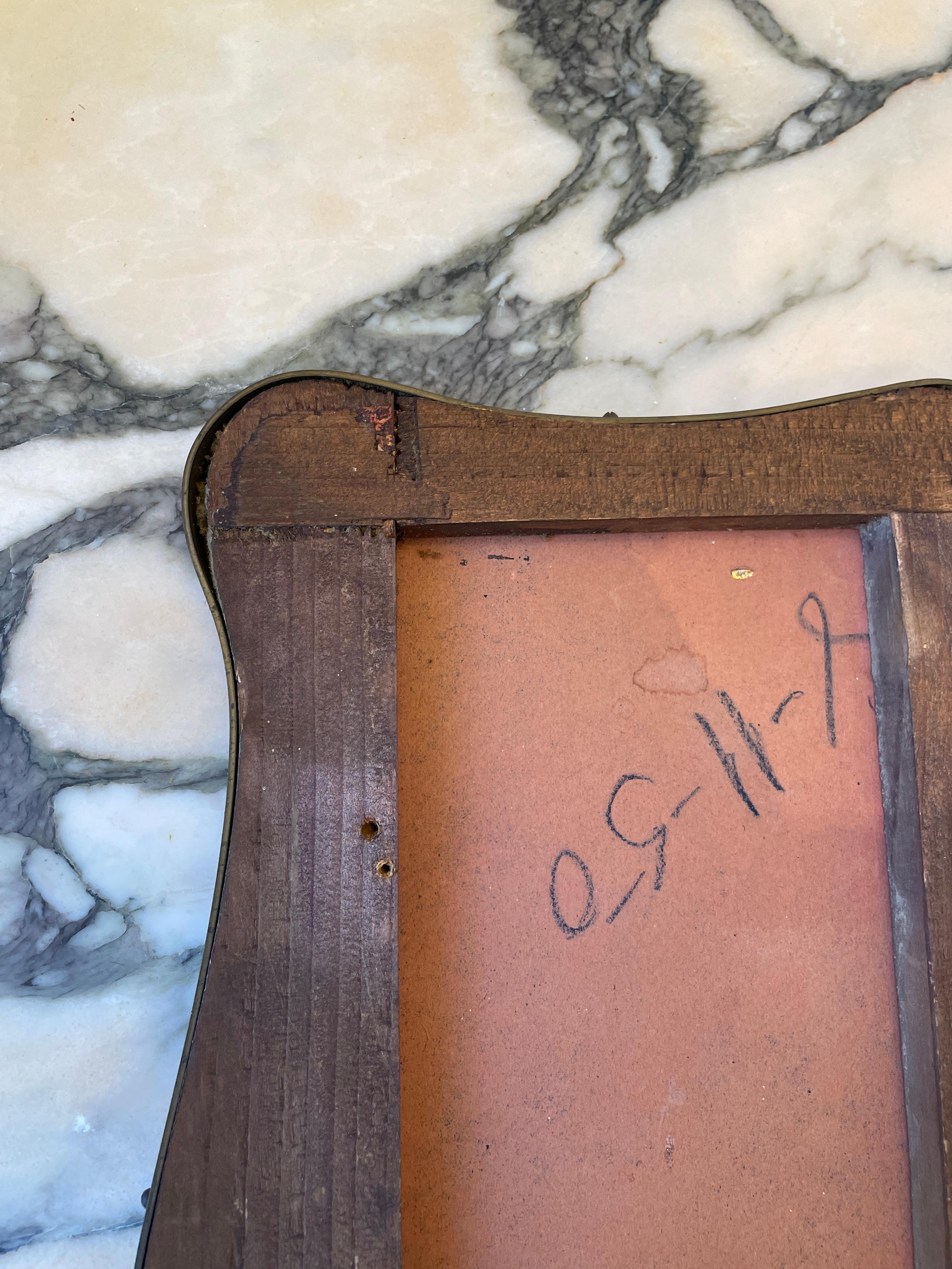 Brass Butterfly Vanity Mirror by Gio Ponti