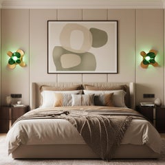 Butterfly Wall Sconce – Hand Textured Brass Glass Decorative Art Deco Wall Light