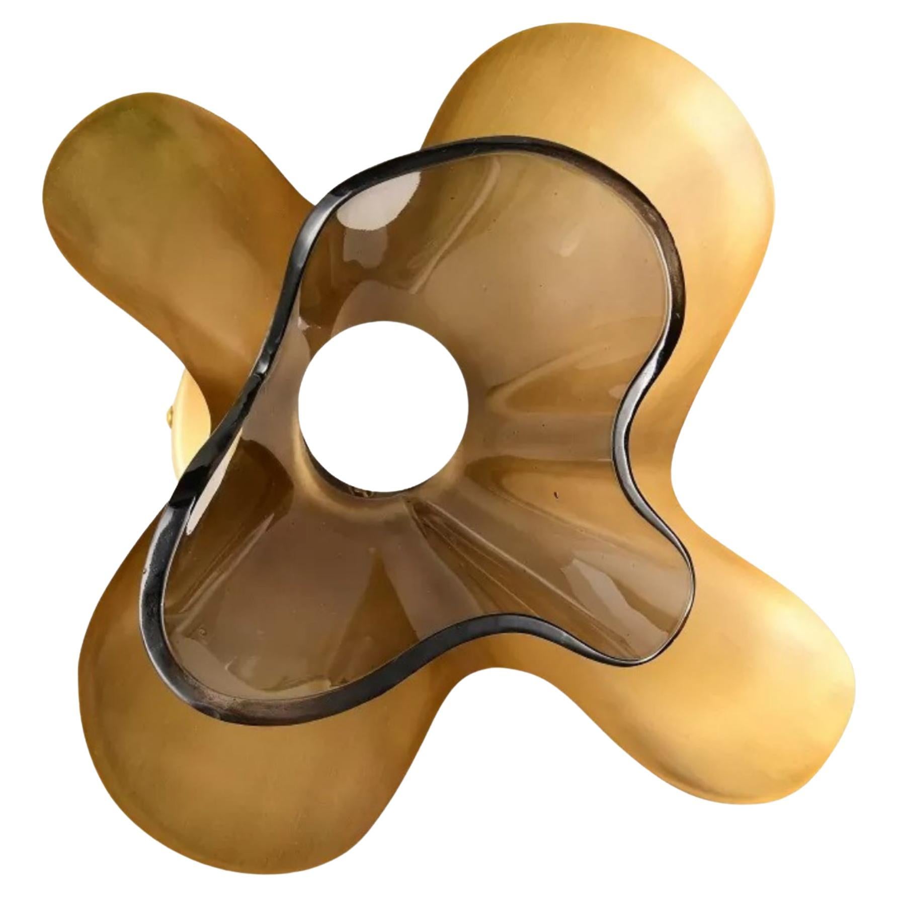 Butterfly Wall Sconce – Hand-Textured Brass Glass Decorative Art Deco Wall Light