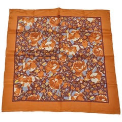 Butternut Floral Silk Scarf