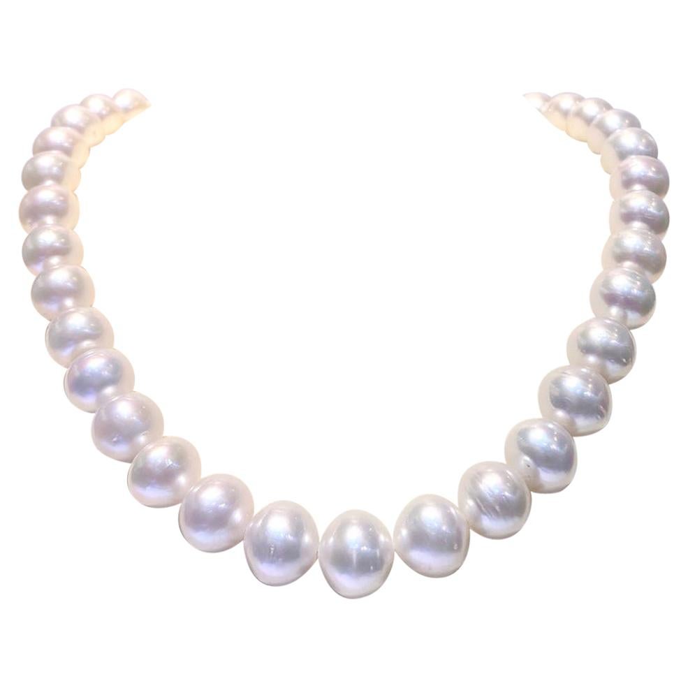 Oval White South Sea Pearl Australian 35pcs For Sale at 1stDibs
