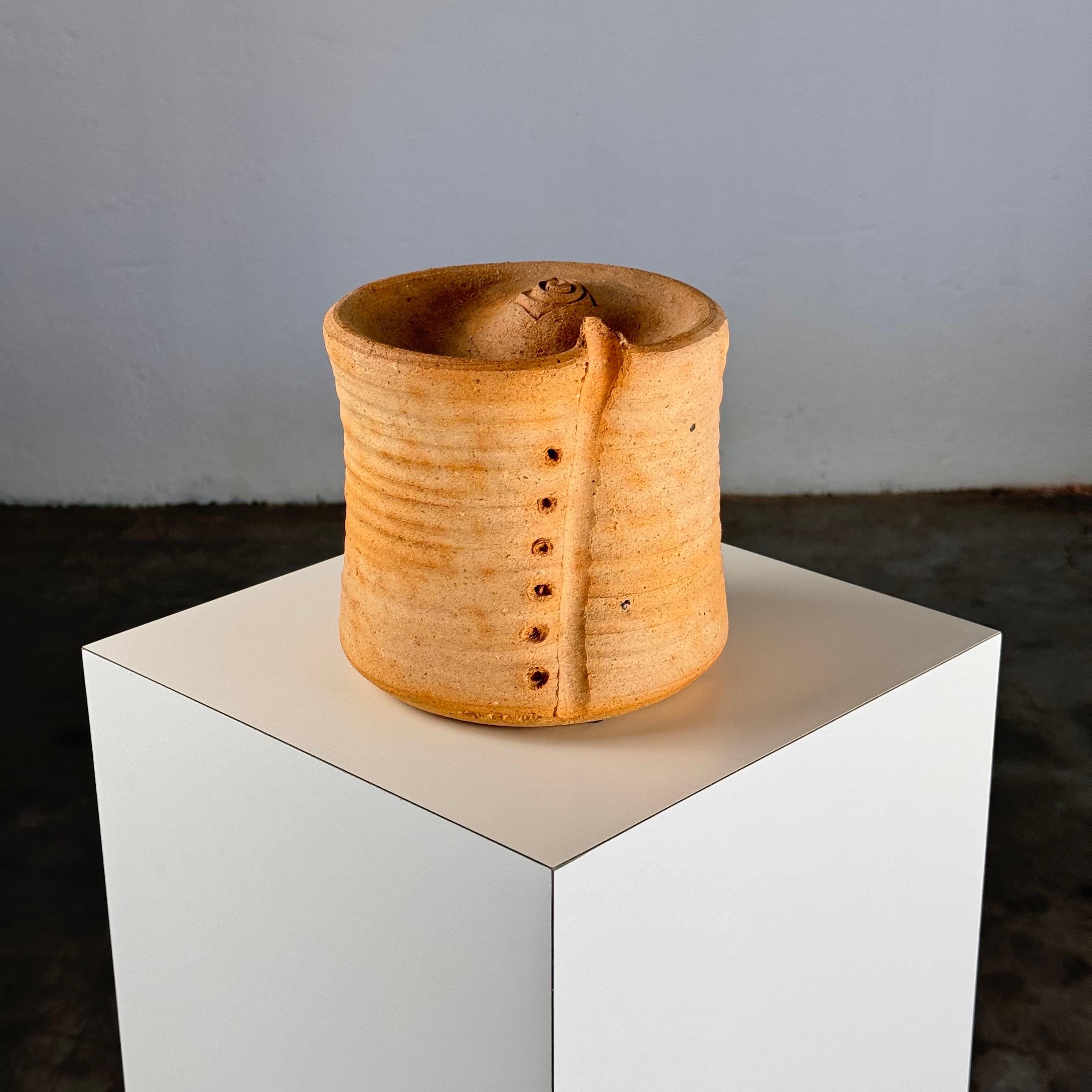 Mid-Century moderno Vaso per bottoni Oggetto decorativo in ceramica di Giancarlo Scapin, Italia, anni '70 in vendita
