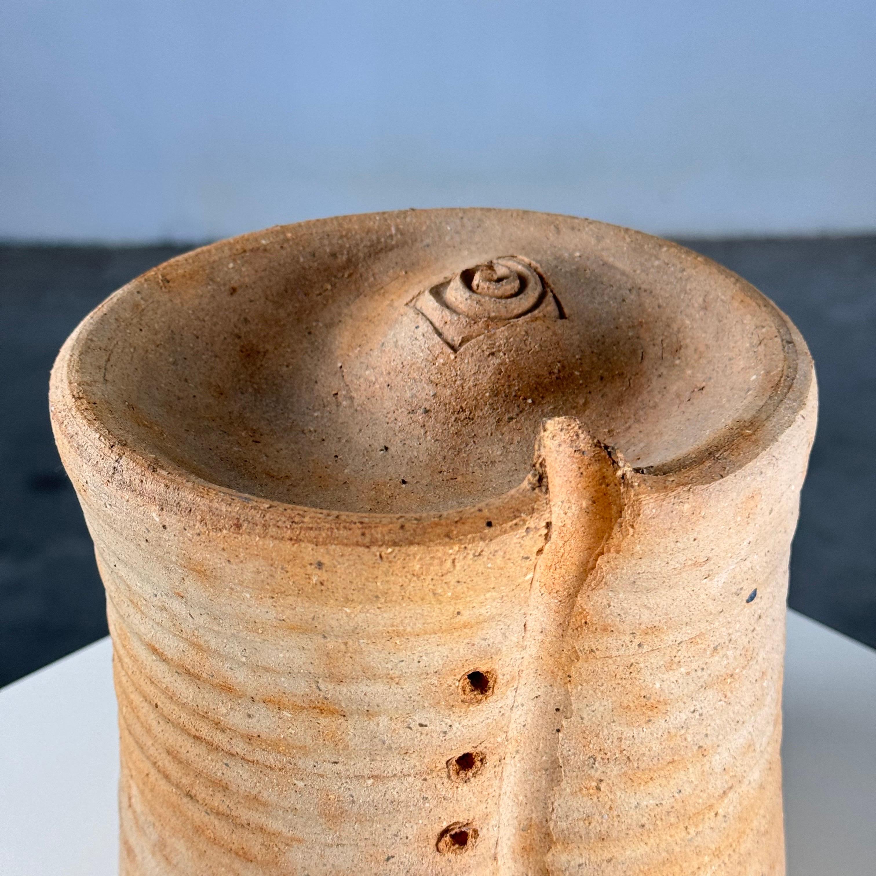 Italiano Vaso per bottoni Oggetto decorativo in ceramica di Giancarlo Scapin, Italia, anni '70 in vendita
