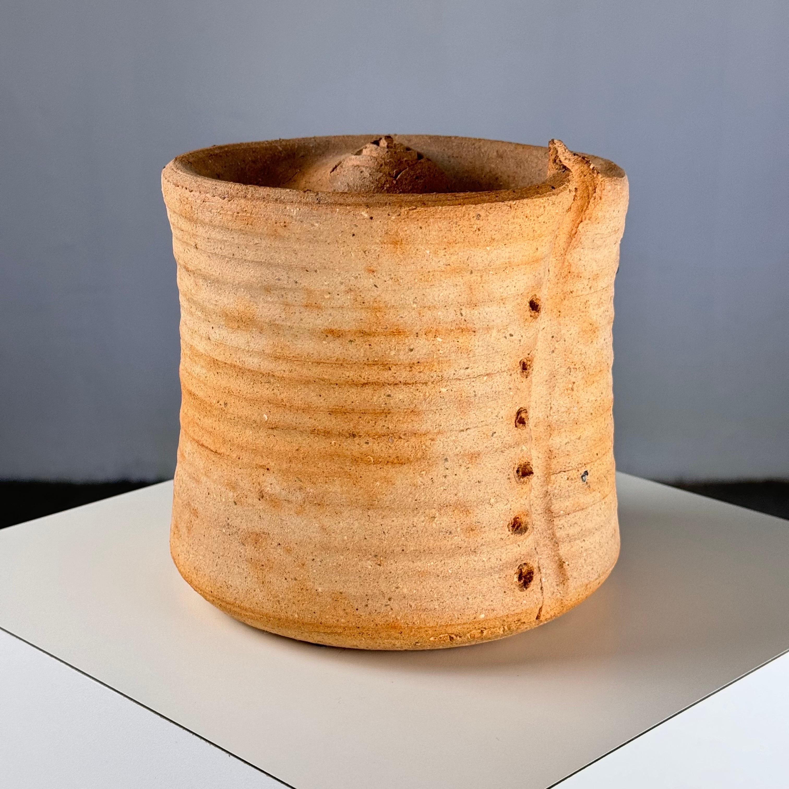 Vaso per bottoni Oggetto decorativo in ceramica di Giancarlo Scapin, Italia, anni '70 In condizioni ottime in vendita a Bagnolo Mella, Brescia