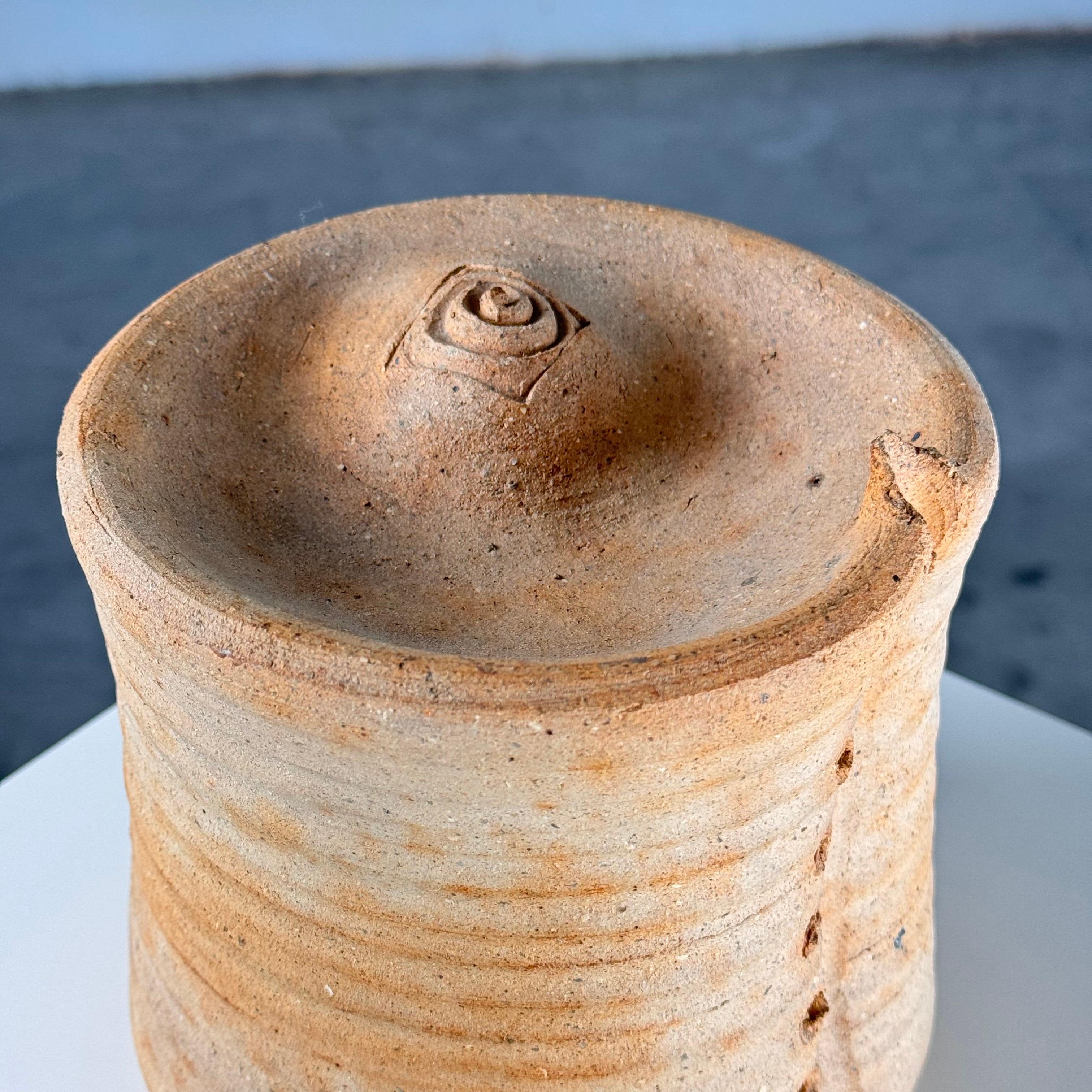 Fine XX secolo Vaso per bottoni Oggetto decorativo in ceramica di Giancarlo Scapin, Italia, anni '70 in vendita