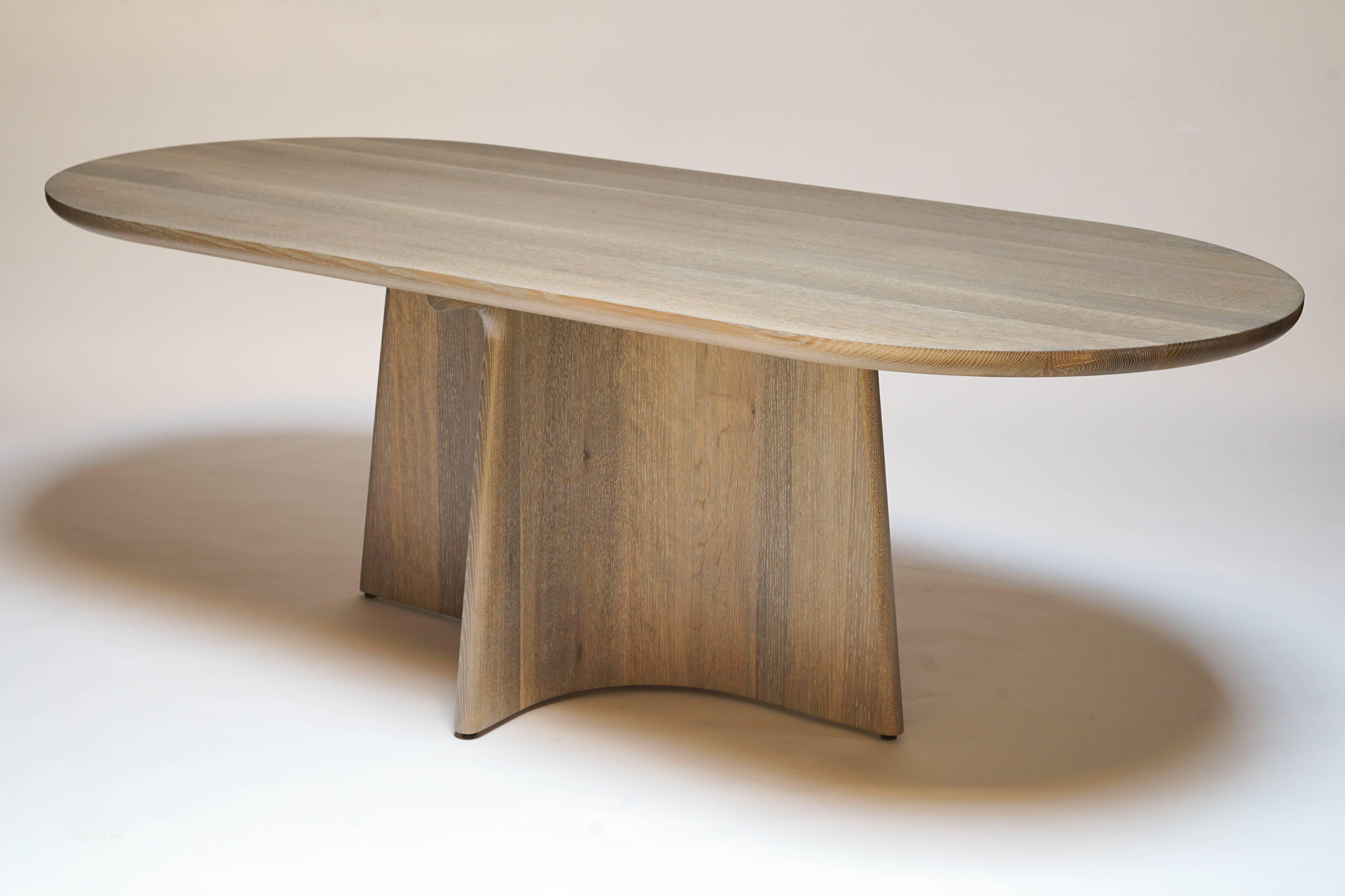 American Button Racetrack Dining Table