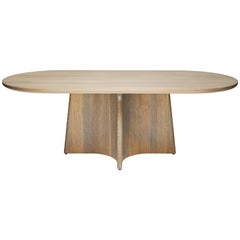 Button Racetrack Dining Table