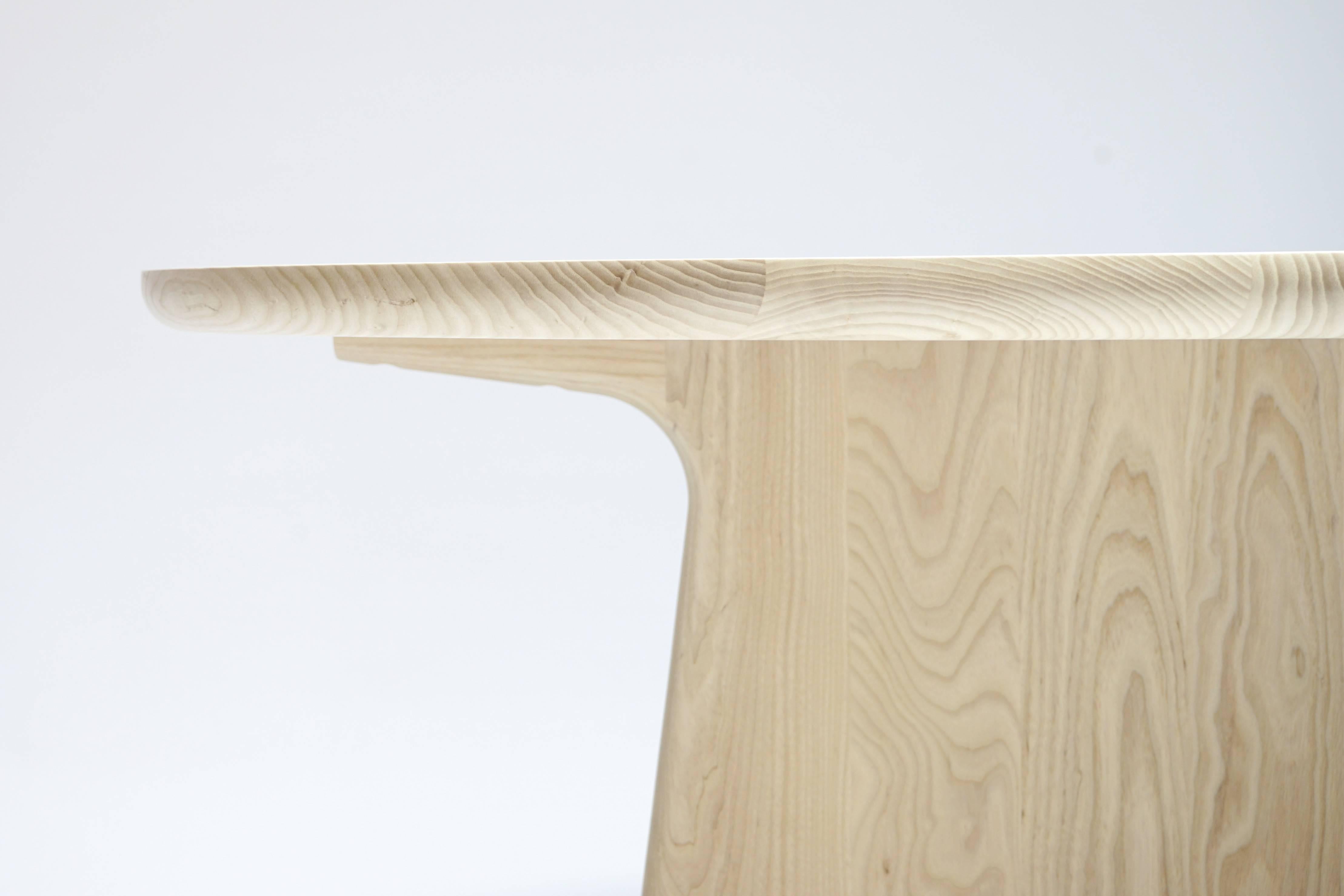 round ash dining table