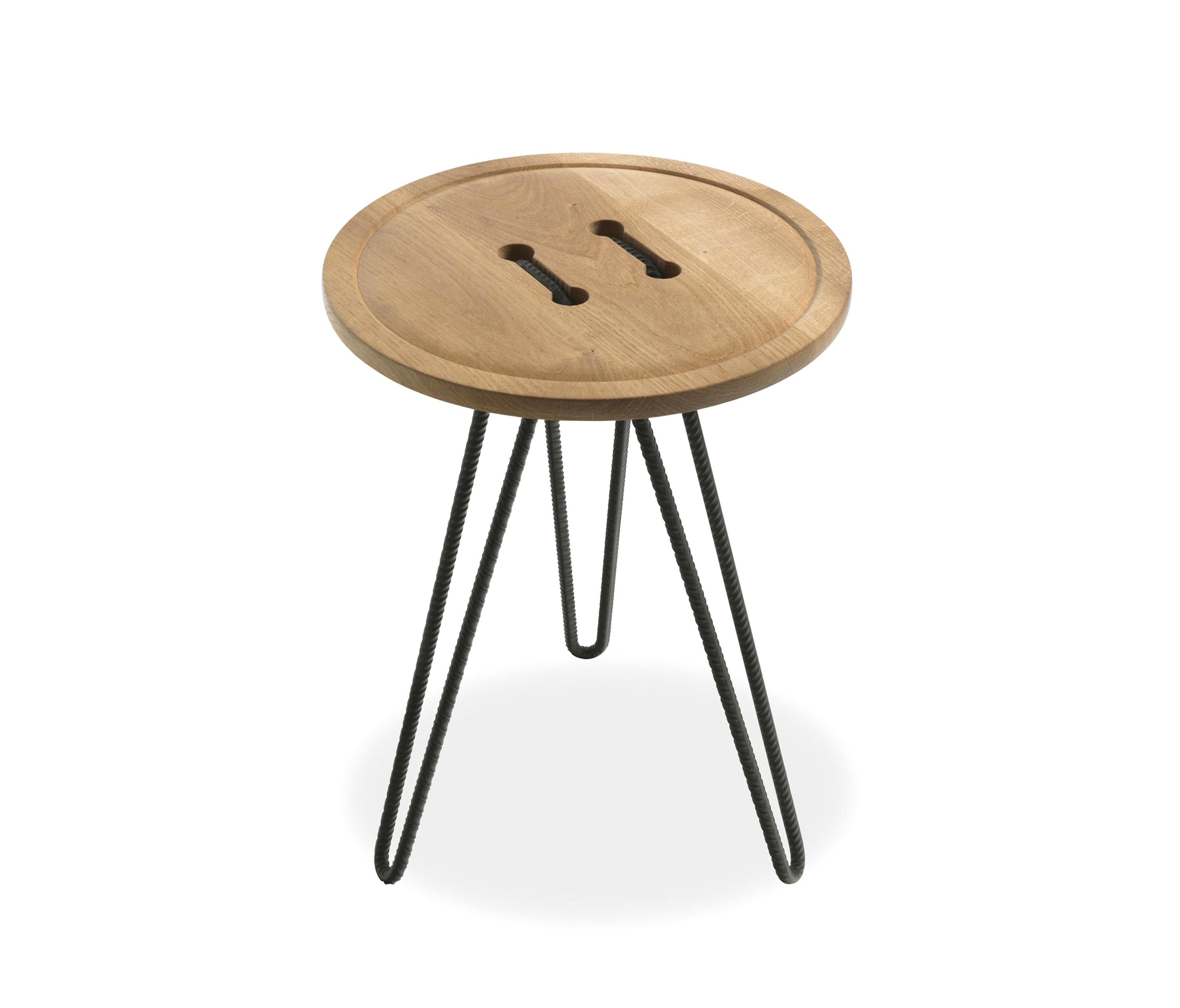 Tisch aus Knopfleiste-Holz, entworfen von Luca Martorano & Mattia Albicini, hergestellt in Italien (Moderne) im Angebot