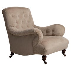 Antique Buttonback Armchair, England, Circa 1860