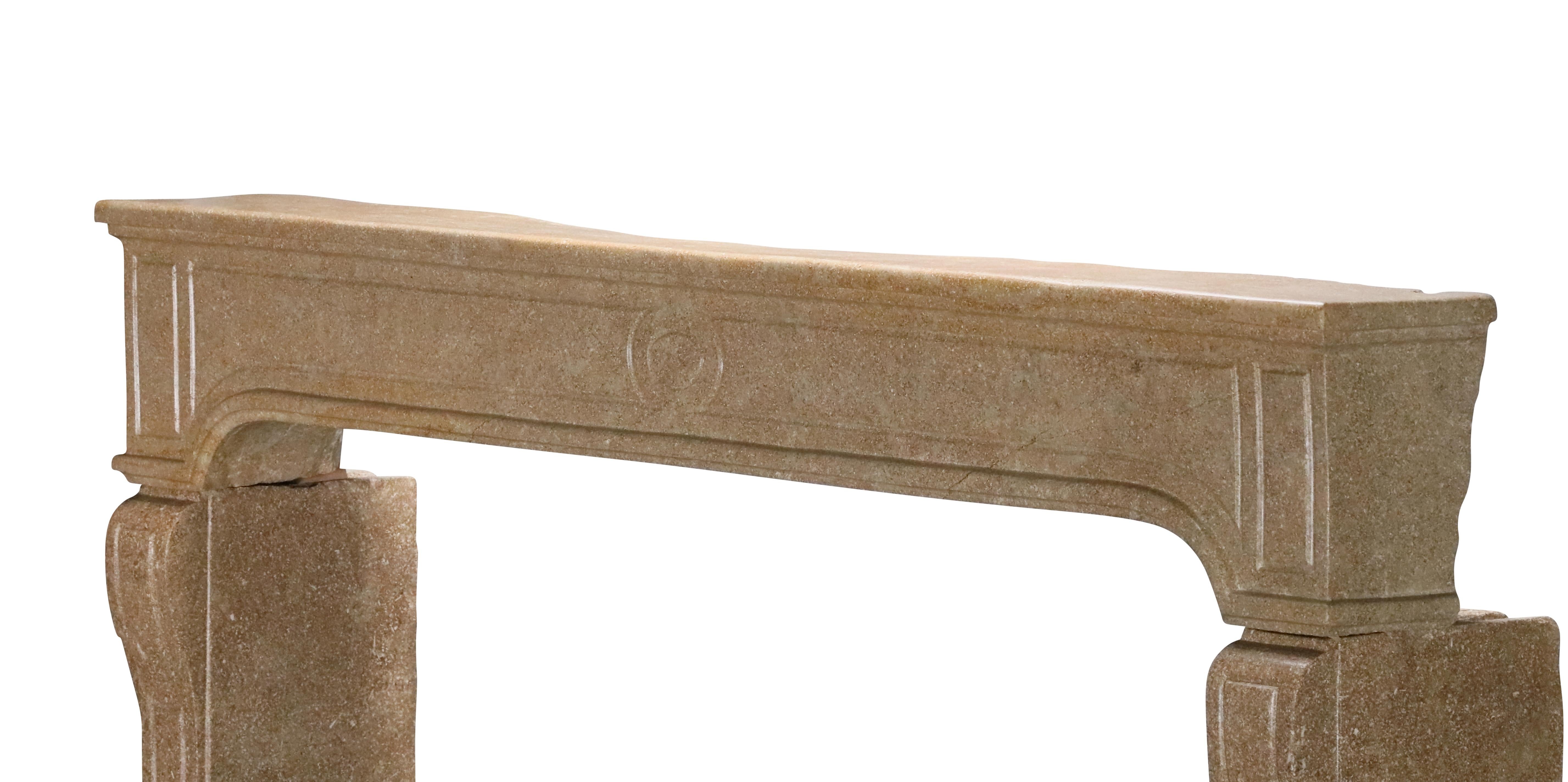 Rodete de chimenea de piedra extragrande del siglo XVIII en venta 8
