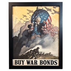 „Buy War Bonds“ Vintage-Poster aus dem Zweiten Weltkrieg von Newell Convers Wyeth, 1942