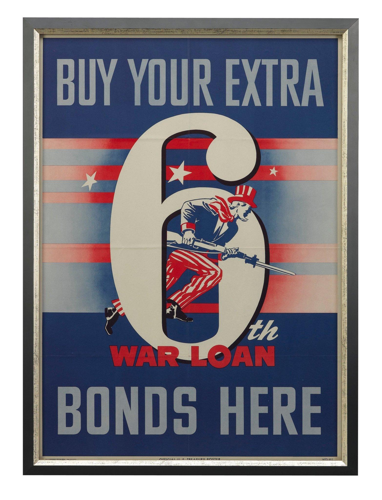 Se trata de un cartel original de la Segunda Guerra Mundial, que data de 1944. En el cartel se lee 