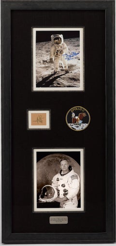 Collage signature de Buzz Aldrin et Neil Armstrong