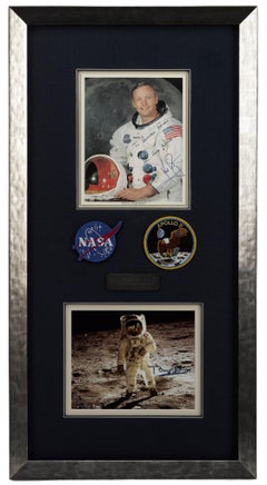 Collage signature de Buzz Aldrin et Neil Armstrong