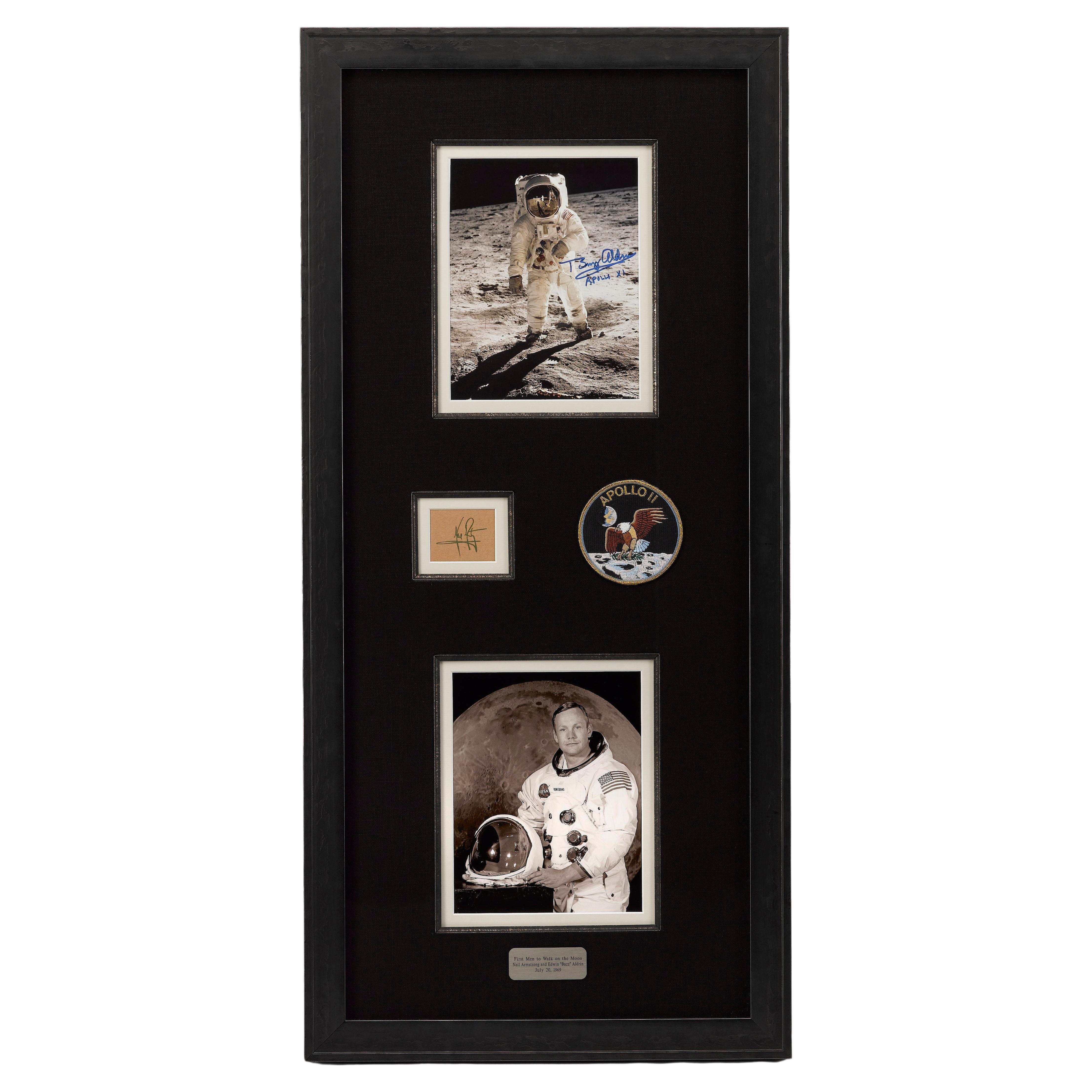 Buzz Aldrin and Neil Armstrong Signature Collage