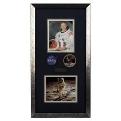 Buzz Aldrin und Neil Armstrong Signatur-Collage