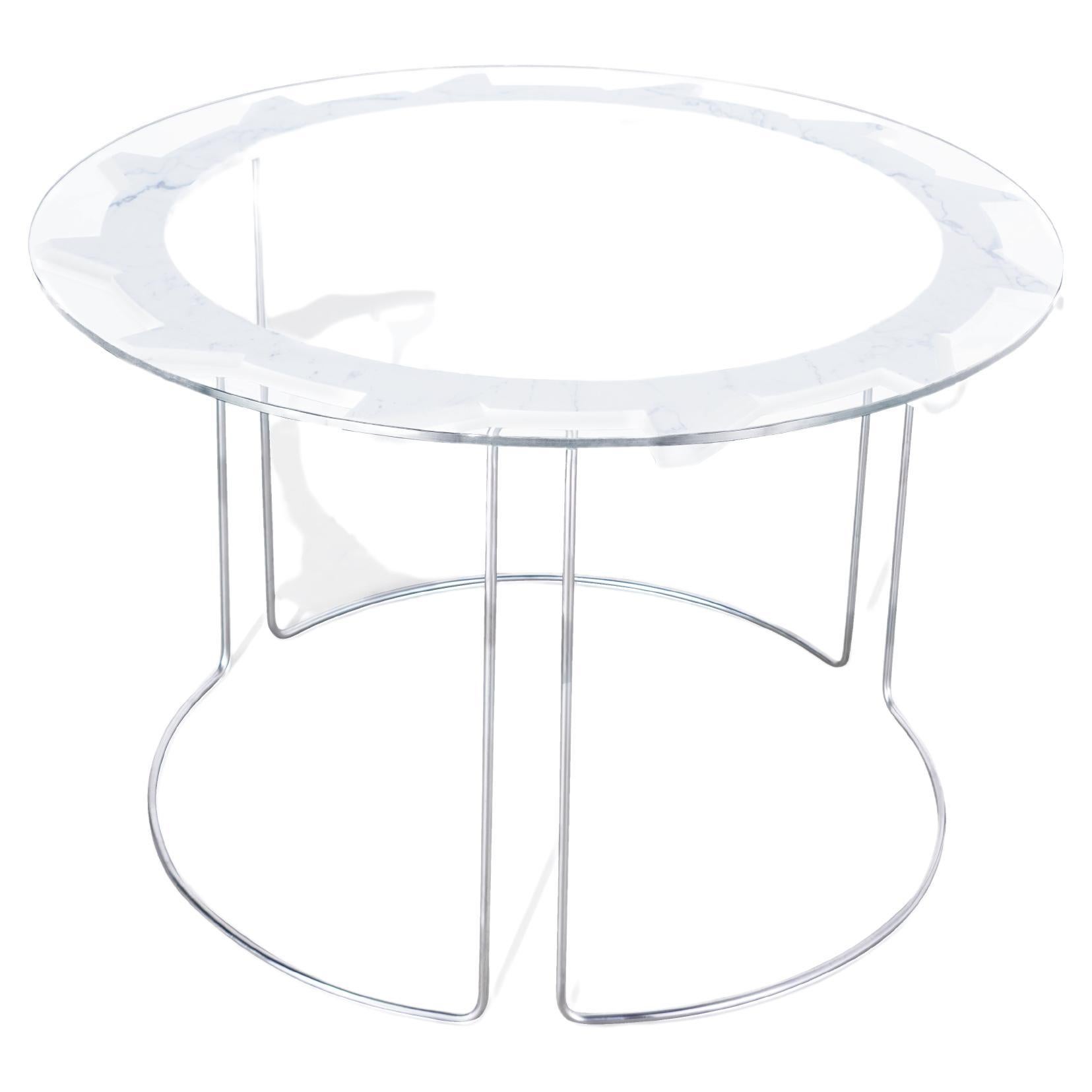Buzzsaw Dining Table – White For Sale