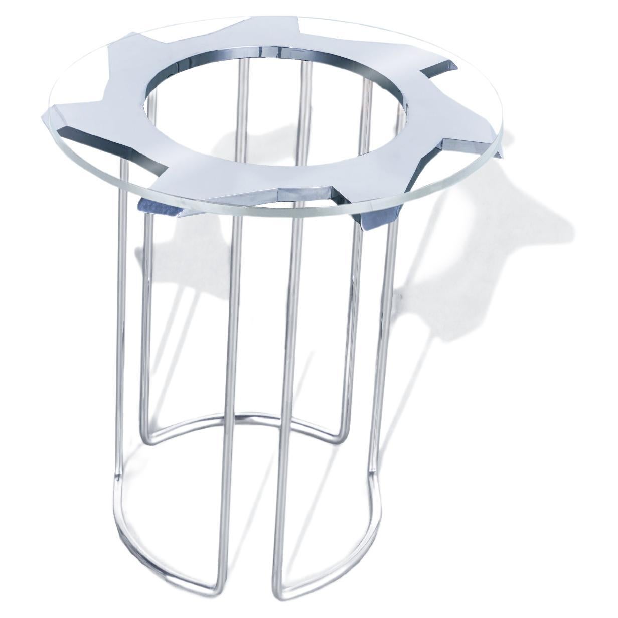 Buzzsaw End Table – Mirror For Sale