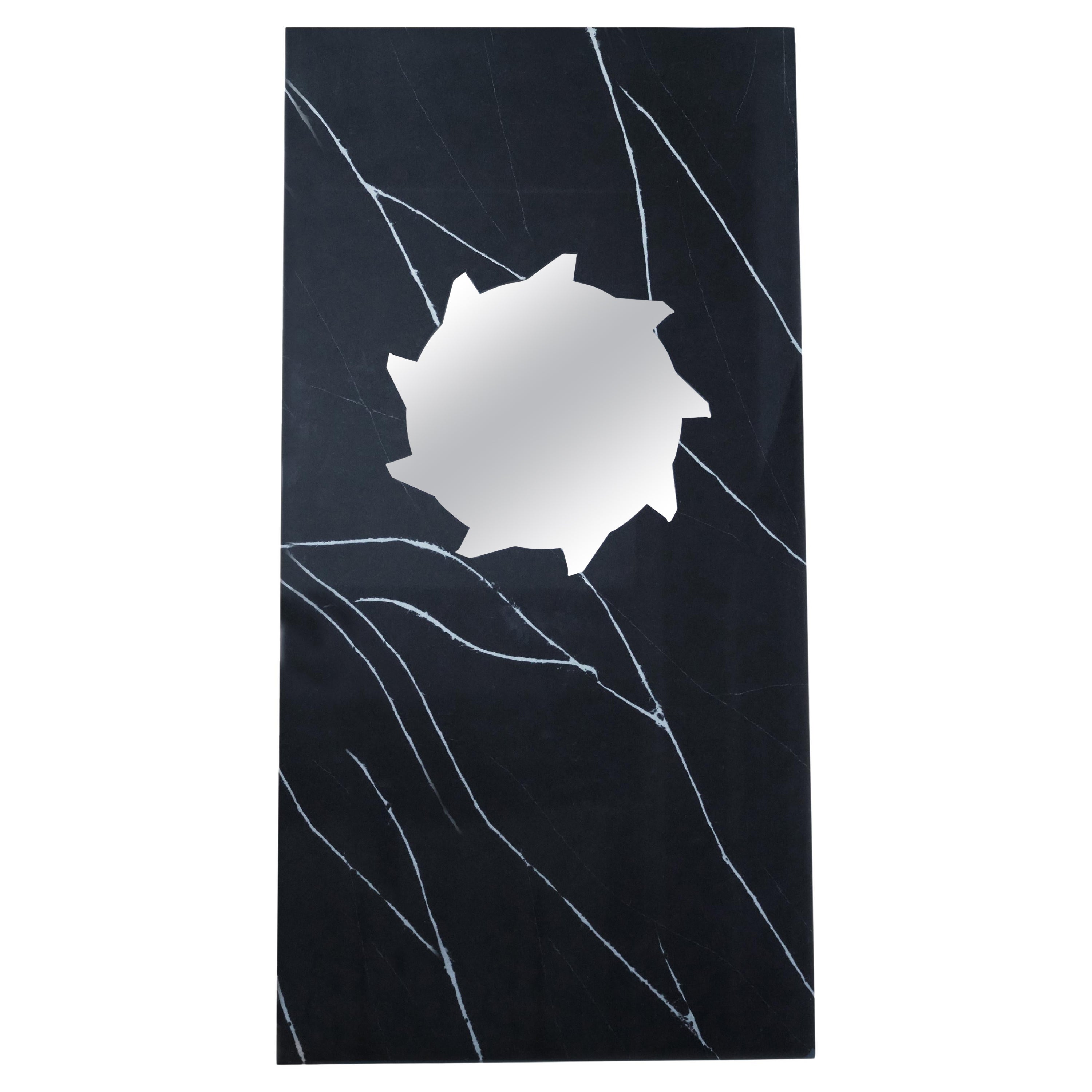Buzzsaw Monolith Mirror, Black For Sale