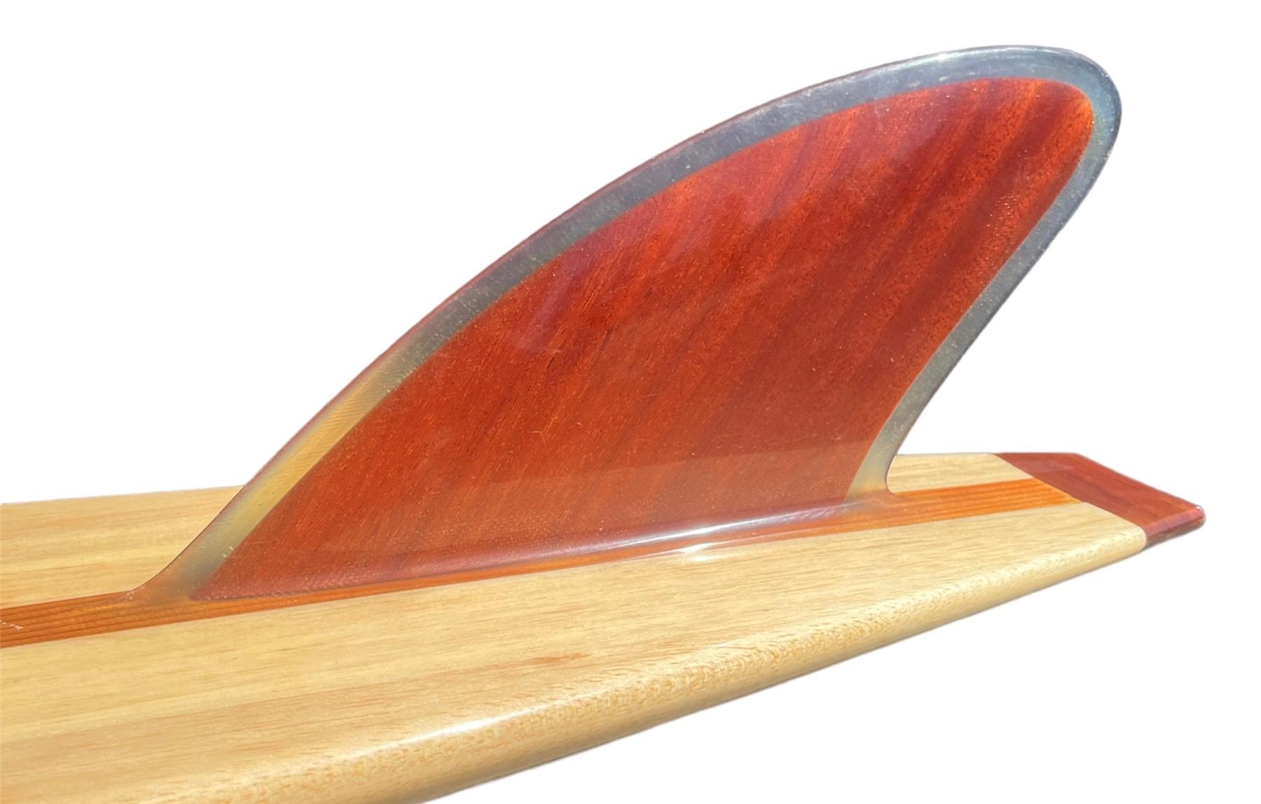 American Buzzy Trent model 1963 Pipeliner Balsawood Big Wave Surfboard by Dick Brewer