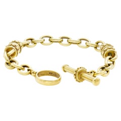 Bvcciari Gold Toggle Bracelet