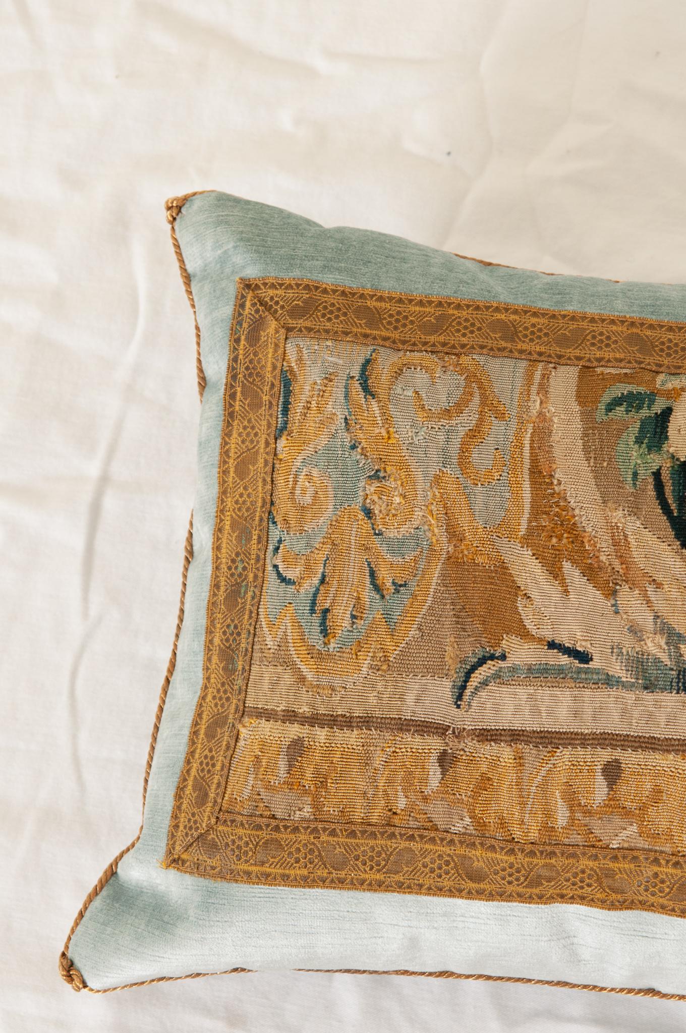 B.Viz Antique Tapestry Pillow In Good Condition In Baton Rouge, LA