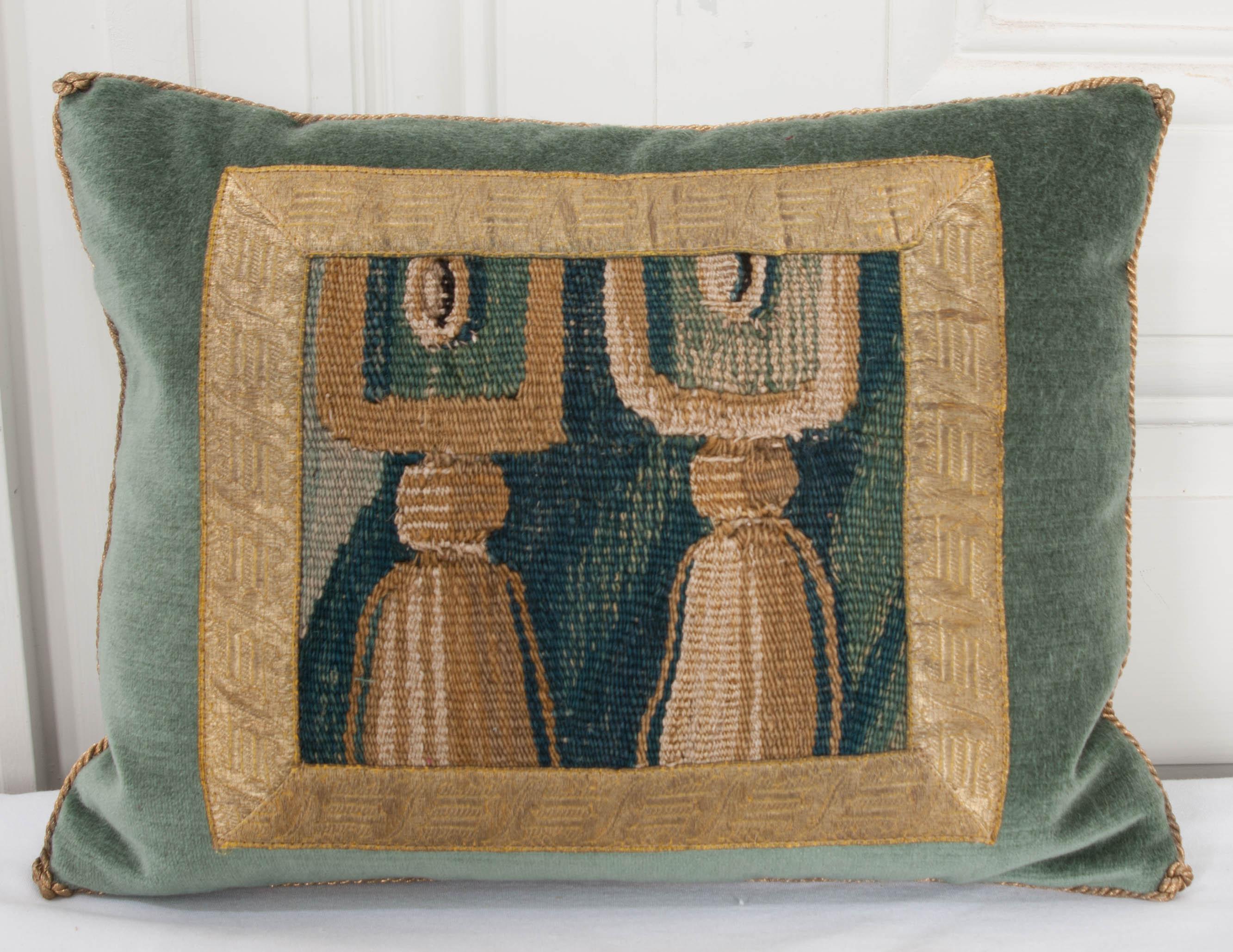 Gilt B.Viz Design Antique Tapestry Pillow