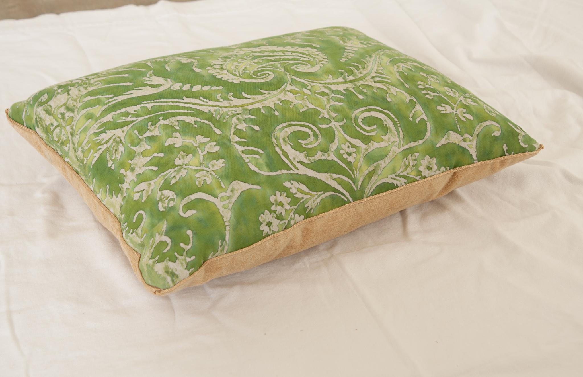 Hand-Crafted B.Viz Fortuny Pillow For Sale
