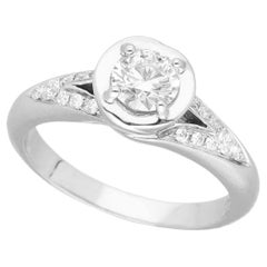 BVLGARI INCONTRO DAMORE Diamond 0.40ct D-VS2-3VG Platinum Ring US 4