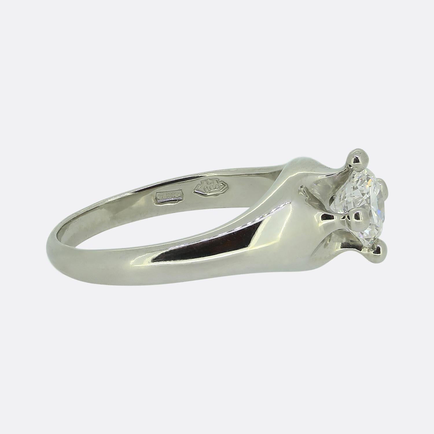 Taille brillant Bvlgari Bague Corona à diamant de 0,70 carat en vente