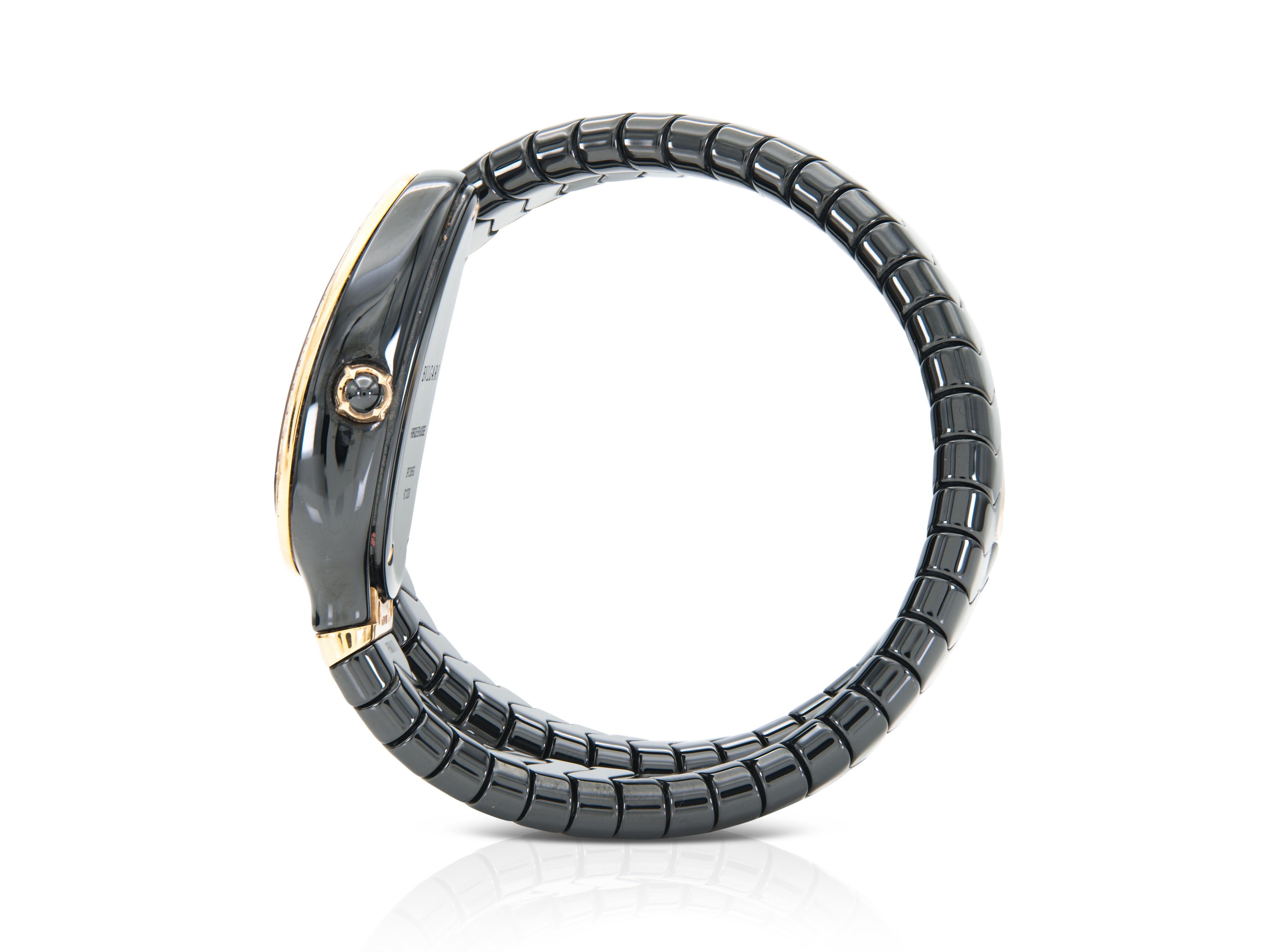 Bvlgari 1 Coil Serpenti Spiga Montre Bon état - En vente à New York, NY