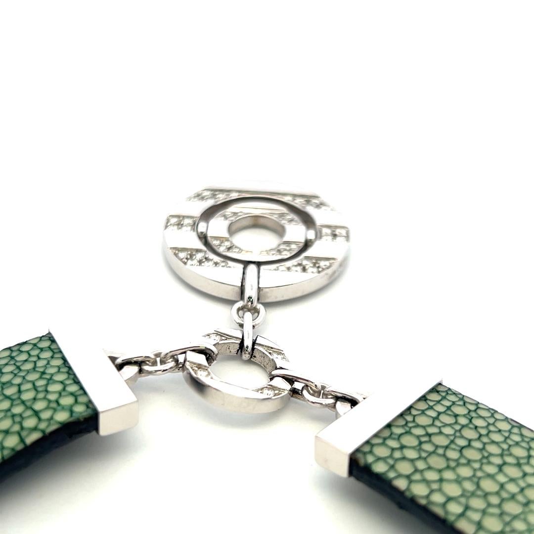 Collana Bvlgari con diamante tondo e brillante da 1,00 carati in oro bianco 18 carati in vendita 6